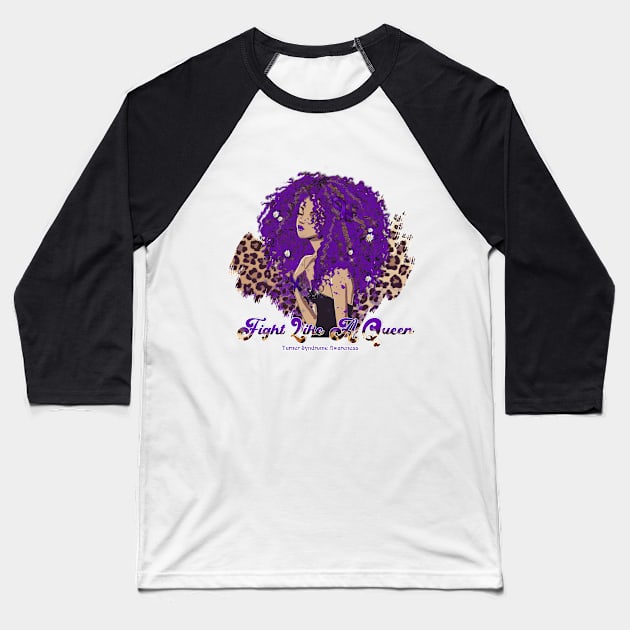 Turner Syndrome awareness black girl leopard Supporting Gift for Turner Syndrome warrior Baseball T-Shirt by Susan chanel